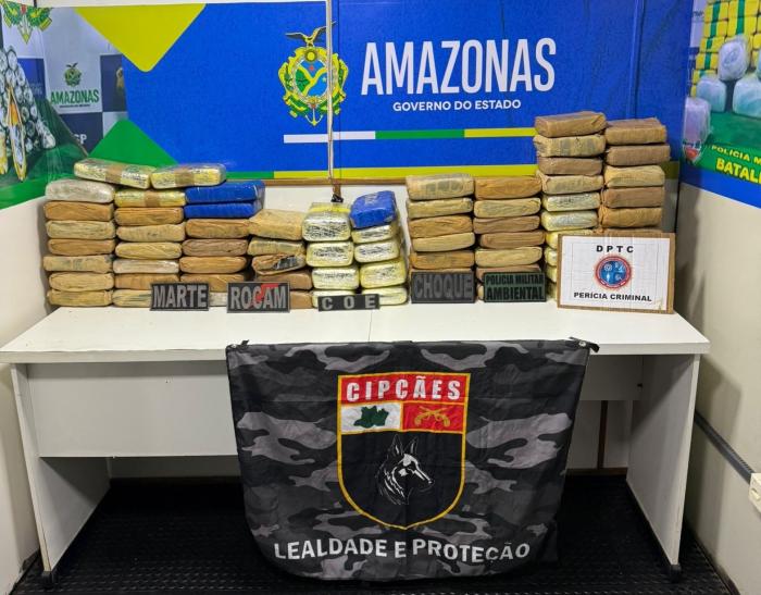 Bases Fluviais apreendem 1,6 tonelada de drogas e fazem 60 prisões em 2025 Bases Fluviais apreendem 1,6 tonelada de drogas e fazem 60 prisões em 2025