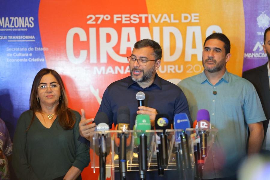 Wilson Lima lança Festival de Cirandas 2025 com investimento recorde