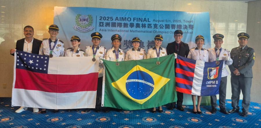 Alunos da rede estadual do AM ganham medalhas em competição de matemática no Japão