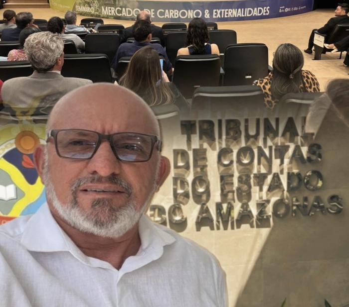 Cabo Linhares participa de seminário sobre carbono e florestas no TCE-AM