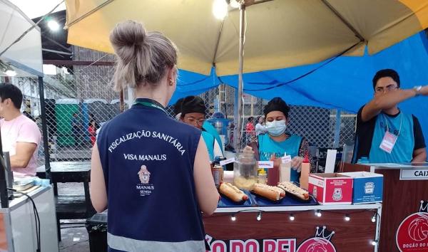 Visa Manaus reforça fiscalização de alimentos no festival ‘#SouManaus Passo a Paço 2025’