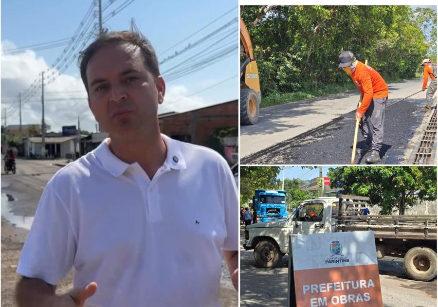 Mateus Assayag anuncia drenagem na estrada Eduardo Braga e recuperação viaria no Macurani