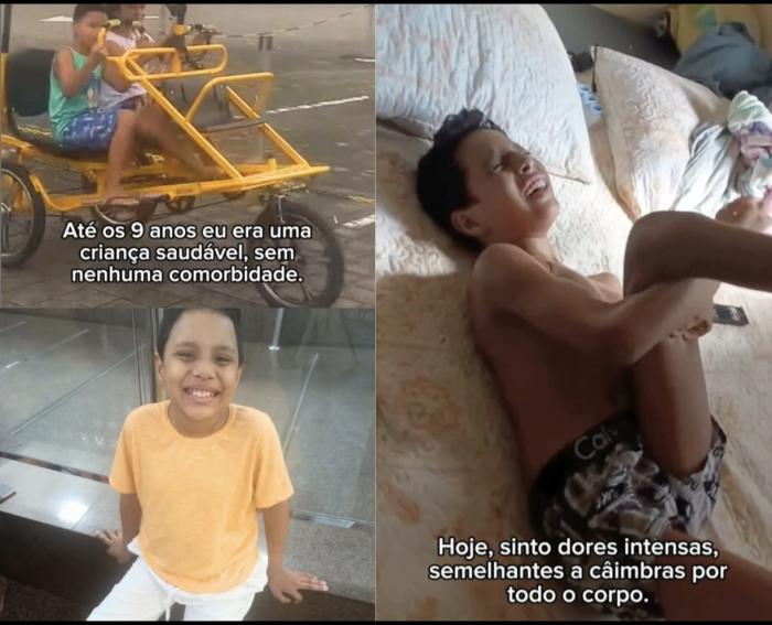 Menino de 11 anos luta contra doença rara e precisa de cirurgia de alto custo
