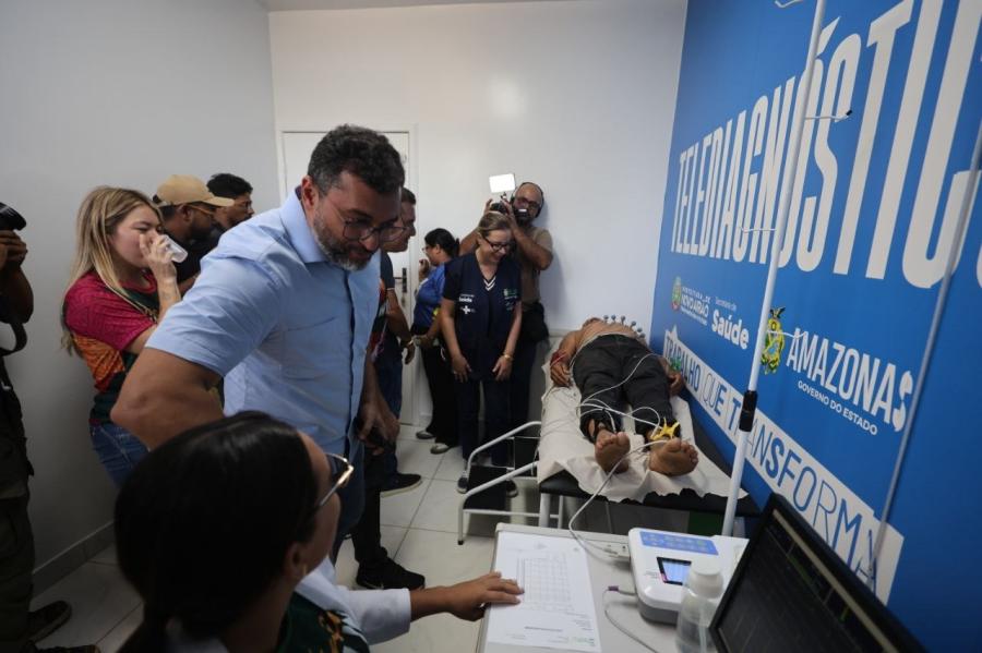 Wilson Lima inaugura Telessaúde em Novo Airão e amplia ações de saúde e inclusão