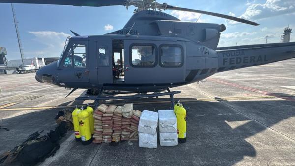 PF apreende mais de meia tonelada de drogas após interceptação de avião no AM