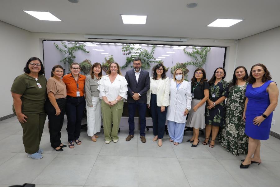 Wilson Lima recebe equipe do Einstein Hospital Israelita para conhecer avanços da saúde no AM