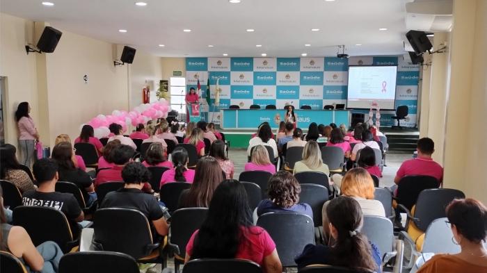 Prefeitura de Manaus reforça prevenção ao câncer de mama entre profissionais da saúde