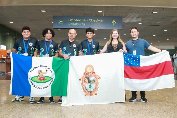 Estudantes da rede municipal de Manaus representam a cidade na etapa nacional da Olimpíada Brasileira de Robótica