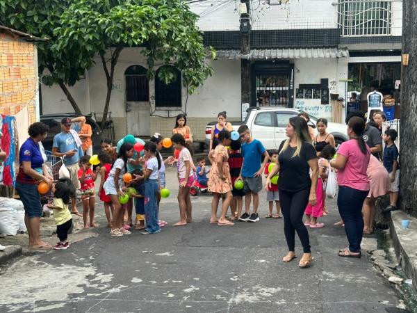 MANAUS: Vereador Jander promove ação de lazer e entretenimento para crianças no bairro Chapada
