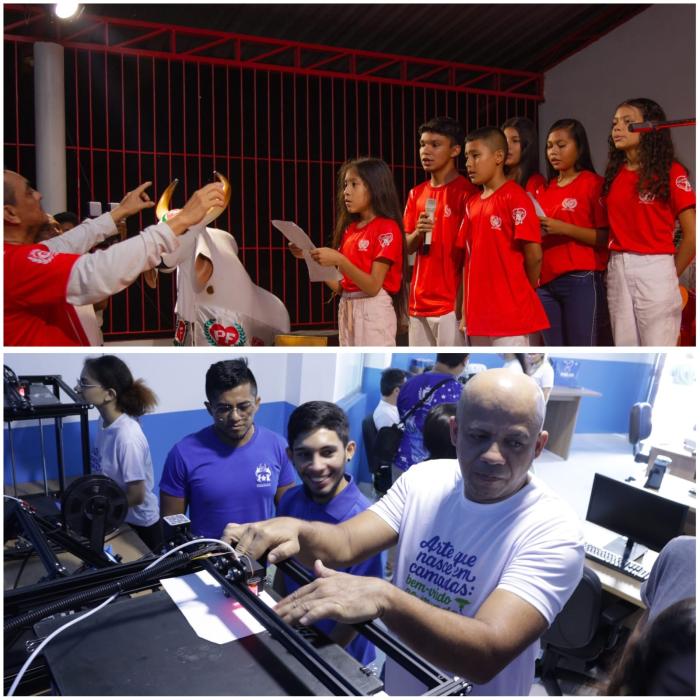 Super Terminais apoia Escolinhas de Artes dos bois Caprichoso e Garantido e fortalece projetos sociais em Parintins Super Terminais apoia Escolinhas de Artes dos bois Caprichoso e Garantido e fortalece projetos sociais em Parintins
