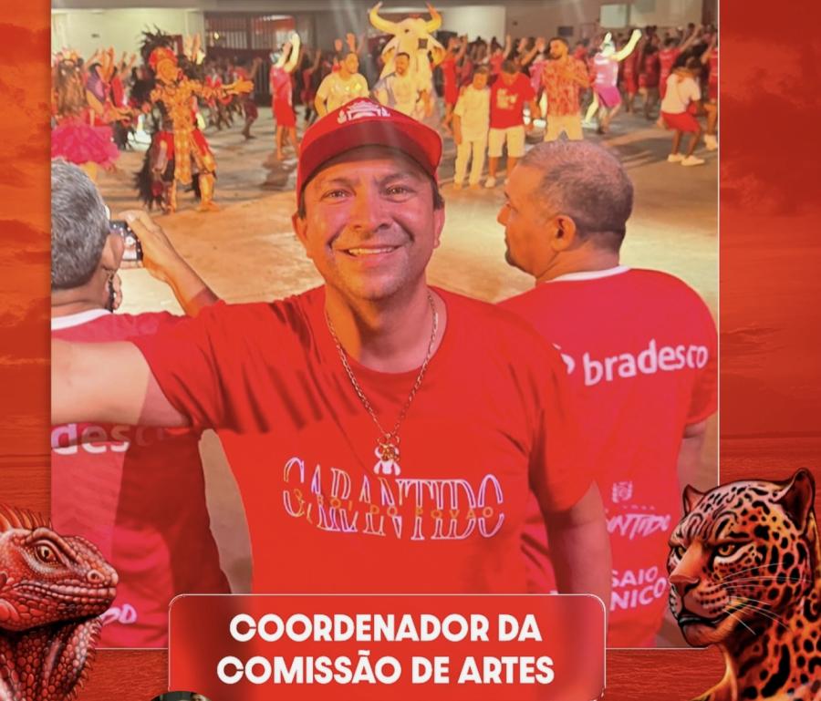 Campeão do Centenário, Telo Pinto é anunciado coordenador da Comissão de Artes do Garantido Campeão do Centenário, Telo Pinto é anunciado coordenador da Comissão de Artes do Garantido