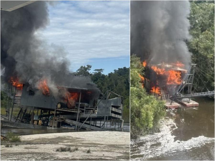 Polícia Federal inutiliza mais dragas do garimpo ilegal no Amazonas