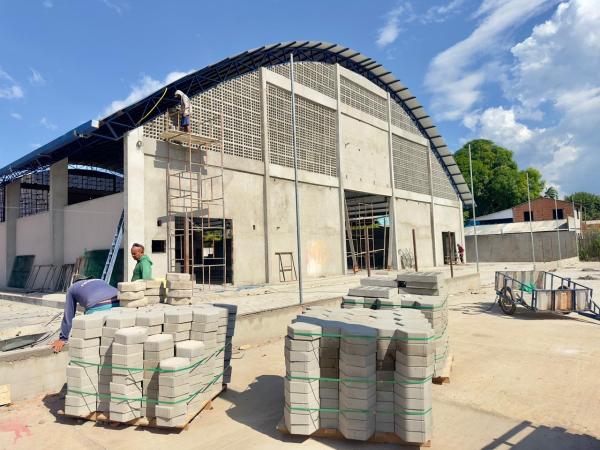 Ginásio poliesportivo da Vila Amazônia chega a 85% de conclusão e obra entra na fase final