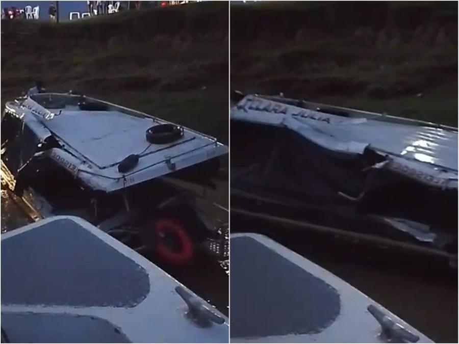 VÍDEO: Colisão entre lanchas deixa músicos de Parintins feridos