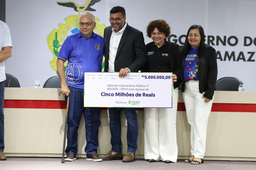 Wilson Lima repassa R$ 5 milhões a instituições de pessoas com deficiência e lança novos editais sociais