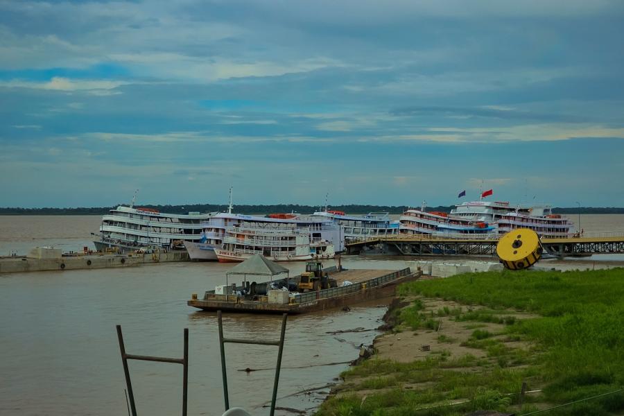 Mateus Assayag destaca obra no porto que prepara Parintins para receber navios transatlânticos