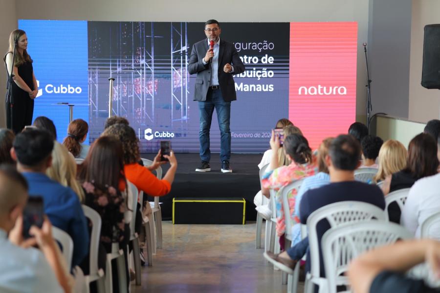 Wlson Lima fala de geração de renda durante inauguração de Centro de Distribuição da Natura