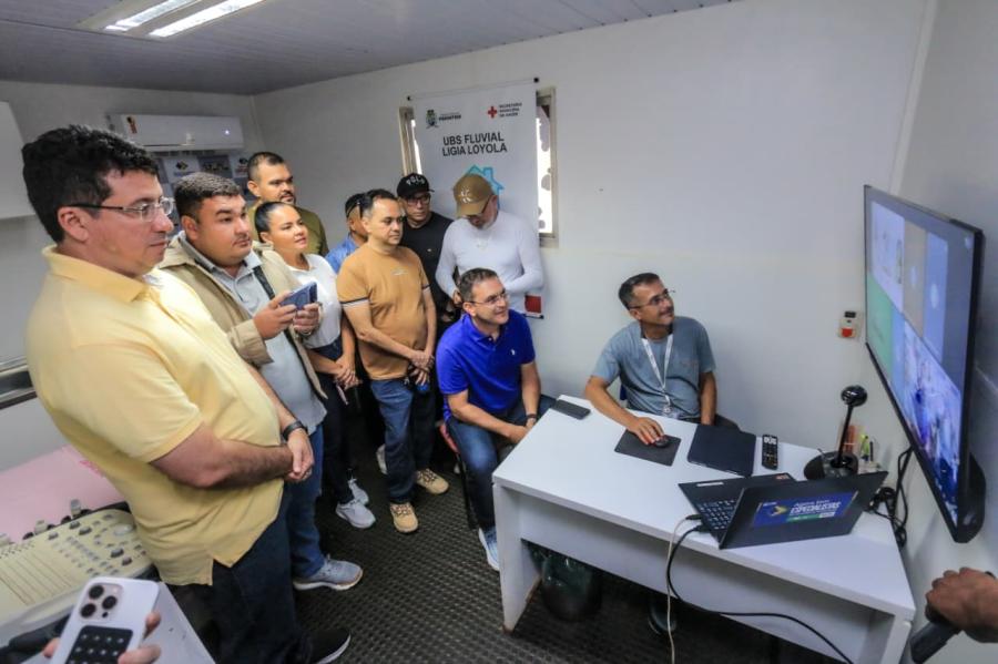 Referência no Brasil, Prefeitura de Parintins inaugura Telessaúde em UBS fluvial