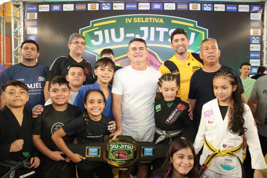David Almeida celebra recorde de atletas na 4ª Seletiva Manaus de Jiu-Jitsu e reforça apoio aos campeões