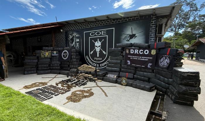 PM do Amazonas bate recorde e apreende 10,6 toneladas de drogas em fevereiro