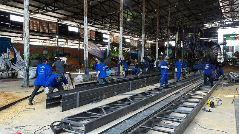 Caprichoso inicia construção de novo galpão e amplia estrutura para o Festival de Parintins