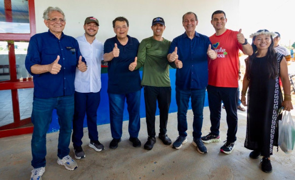 Omar Aziz e Eduardo Braga percorrem Jutaí e Fonte Boa e reafirmam compromisso com municípios do interior