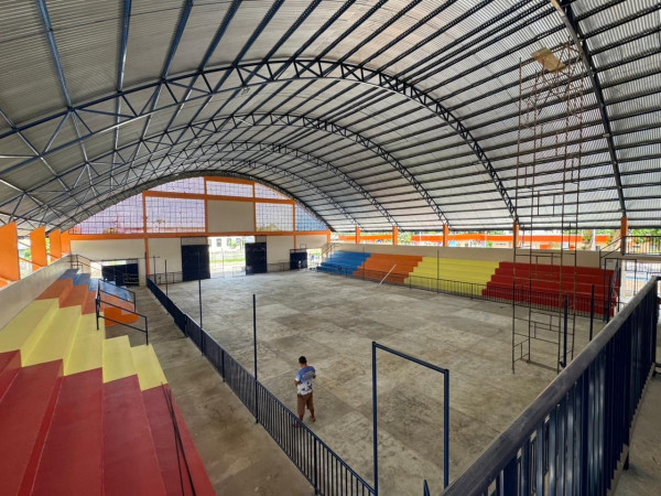 Ginásio da Vila Amazônia chega a 99% e se prepara para inauguração