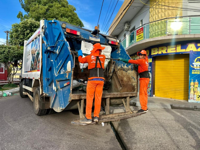 Prefeitura intensifica limpeza em Parintins e reforça descarte correto de lixo