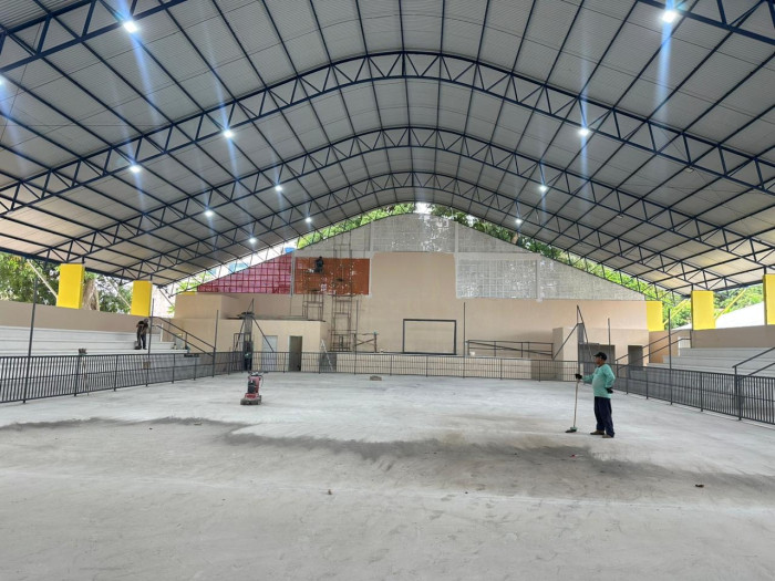 Ginásio da Escola Senador João Bosco chega a 90% e entra na fase final em Parintins