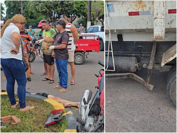 VÍDEO: Grave acidente com motociclista deixa vítima em estado crítico em Parintins