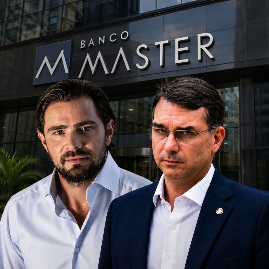 Flávio Bolsonaro passa nova vergonha ao ter que admitir encontro com Daniel Vorcaro