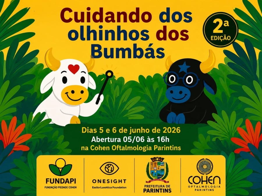 CUIDANDO DOS OLHINHOS DOS BUMBÁS: Projeto realiza 2ª edição voltada às crianças de Caprichoso e Garantido
