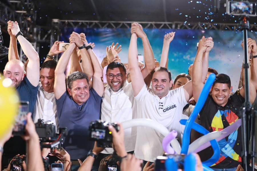 Pré-candidato ao Senado, Wilson Lima defende Polícia Nacional de Fronteira em ato de Roberto Cidade