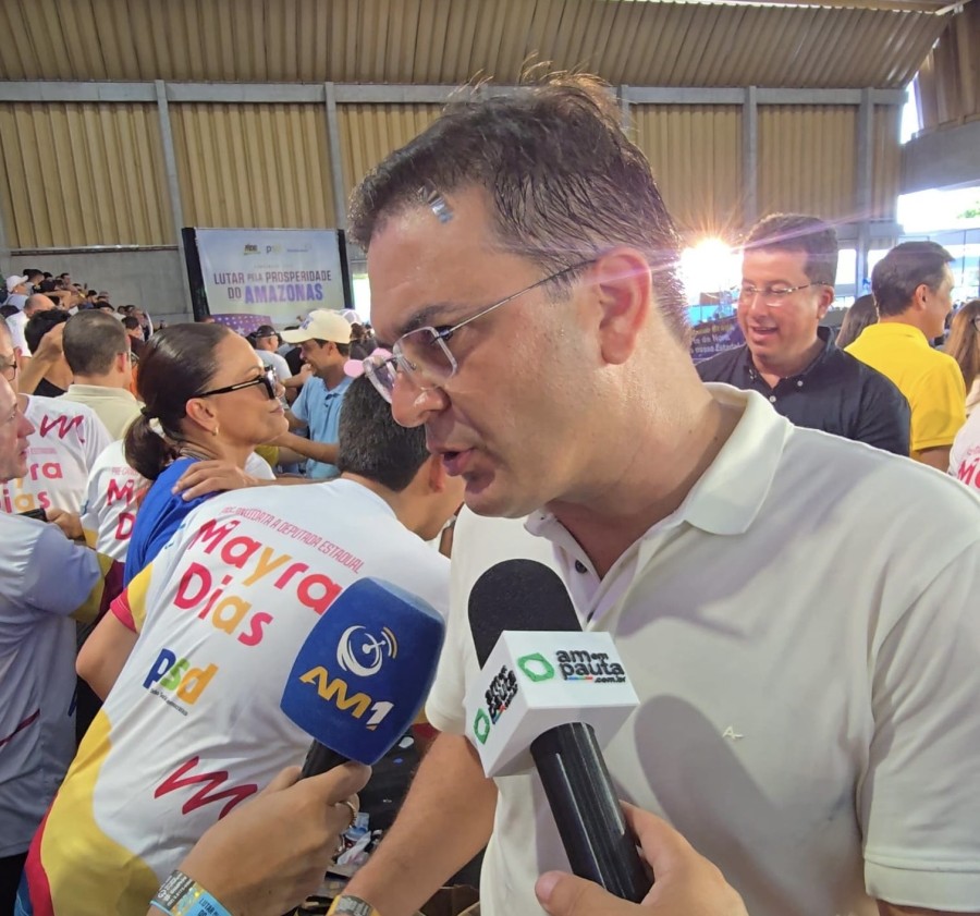 Mateus Assayag representa prefeitos do interior durante convenção de Omar e Eduardo