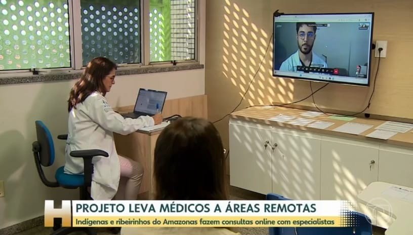 Jornal Hoje, da Rede Globo, destaca Parintins como referência nacional em Telessaúde na Amazônia