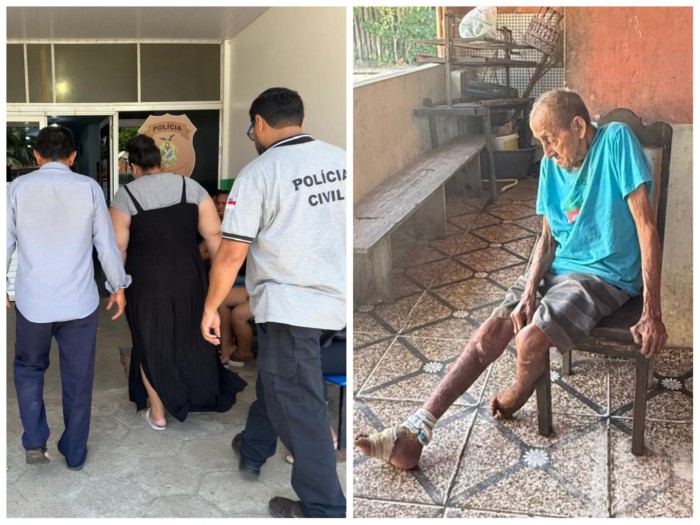 Homem e mulher são presos por maus-tratos a idoso de 87 anos em Parintins