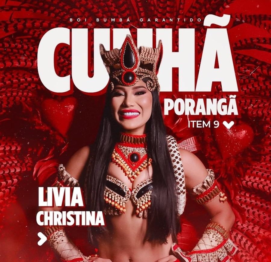 Lívia Christina é anunciada como nova Cunhã-Poranga do Boi Garantido