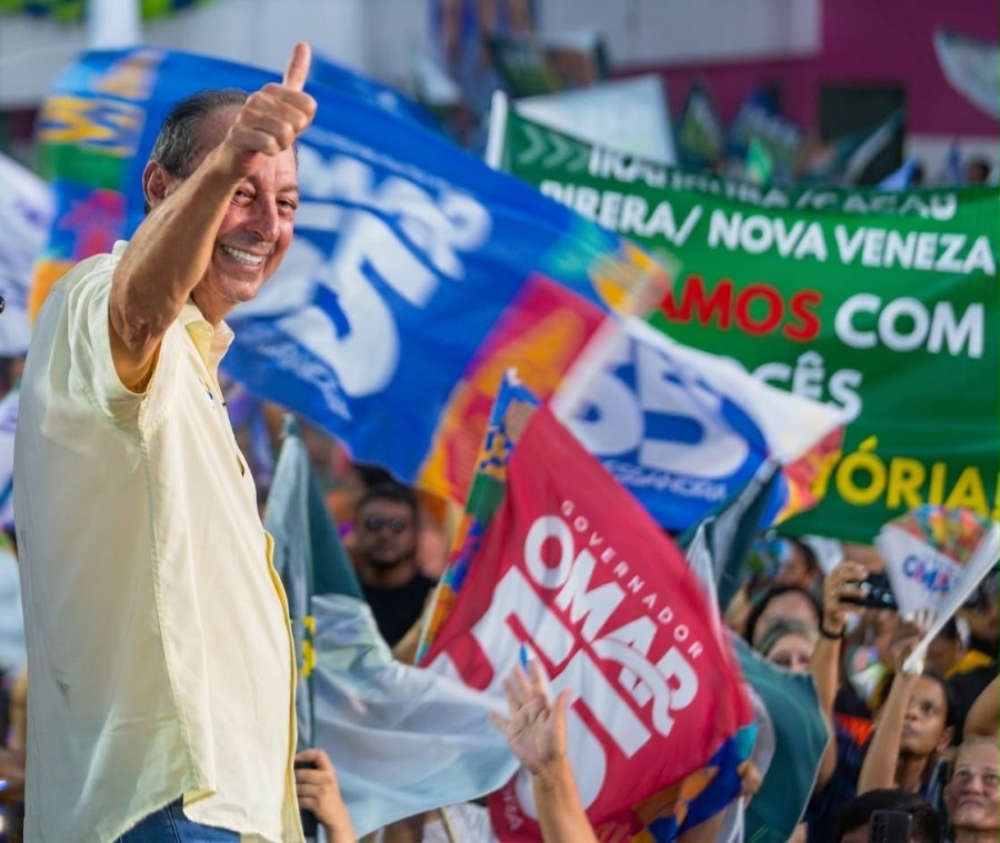 Quaest mostra Omar Aziz na liderança da disputa pelo Governo do Amazonas com 29%