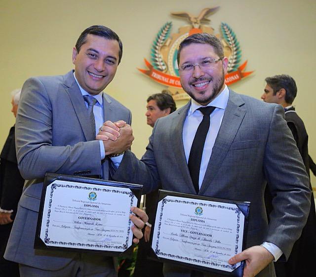 Wilson Lima e vice Carlos Almeida são diplomados e reafirmam compromisso com a transparência no governo