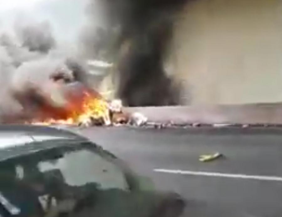 Veja imagens logo após a queda do helicóptero que estava o jornalista Ricardo Boechat